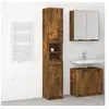 Image de Armoire de bain Chêne fumé 32x34x188,5 cm Bois d ingénierie