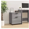 Image de Classeur mobile avec roues Sonoma gris 45x38x54 cm Bois