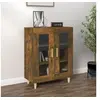 Image de Buffet chêne fumé 69,5x34x90 cm bois d ingénierie
