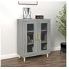 Image de Buffet Armoire de Rangement Organisateur de Maison Meuble de Salle de Séjour Intérieur Sonoma Gris 69,5x34x90 cm Bois d'Ingénierie