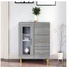 Image de Buffet Armoire Latérale Armoire de Rangement Meuble de Salon Salle de Séjour Intérieur Sonoma Gris 69,5x34x90 cm Bois d'Ingénierie