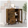 Image de Buffet chêne fumé 69,5x34x90 cm bois d'ingénierie