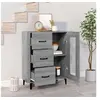 Image de Buffet sonoma gris 69,5x34x90 cm bois d'ingénierie