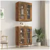 Image de Armoire murale suspendue Chêne fumé 69,5x34x90 cm817387