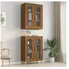 Image de Armoire murale suspendue Chêne marron 69,5x34x90 cm817389