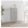 Image de Buffet Sonoma gris 34,5x34x90 cm Bois d ingénierie