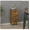 Image de Buffet Chêne fumé 34,5x34x90 cm Bois d'ingénierie817411