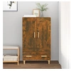 Image de Buffet haut Chêne fumé 70x31x115 cm Bois d ingénierie