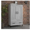 Image de Buffet Sonoma gris 70x31x115 cm Bois d ingénierie