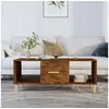 Image de Table basse chêne fumé 102x50x40 cm bois d'ingénierie817525
