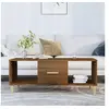 Image de Table basse chêne marron 102x50x40 cm bois d'ingénierie817527