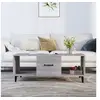 Image de Table basse sonoma gris 102x50x40 cm bois d'ingénierie817529