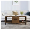 Image de Table basse Chêne marron 102x50x40 cm Bois d ingénierie