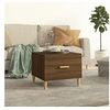 Image de Table basse Chêne marron 50x50x40 cm Bois d ingénierie