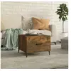 Image de Table basse avec pieds en métal Chêne fumé 50x50x40 cm817537