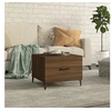 Image de Table basse avec pieds en métal Chêne marron 50x50x40 cm817541