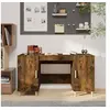 Image de Bureau Chêne fumé 140x50x75 cm Bois d'ingénierie