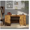 Image de Bureau Chêne fumé 140x50x75 cm Bois d'ingénierie