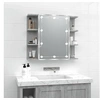 Image de Armoire à miroir avec LED Sonoma gris 70x16,5x60 cm