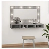 Image de Spiegelkast met LED-verlichting 90x31,5x62 cm grijs sonoma820458