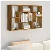 Image de Etagère murale Chêne fumé 85x16x52,5 cm Bois d ingénierie