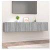 Image de Meubles TV 2 pcs sonoma gris 80x30x30 cm bois d ingénierie