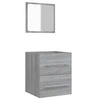 Image de Armoire de salle de bain avec miroir Sonoma gris 41x38,5x48 cm