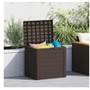 Image de Boîte de stockage de jardin Marron 58,5x46x55 cm Polypropylène 152194