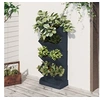 Image de Ensemble de jardinières verticales 4 pcs Anthracite PP, jardinière, boîte à fleurs, pot de jardin, lit surélevé 152207