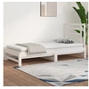 Image de Slaapbank uitschuifbaar massief grenenhout wit 2x(90x190) cm3108613