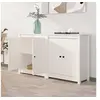 Image de 2x Buffets Armoires Latérales Meubles de Rangement Armoires de Rangement Organisateurs de Maison Salon Blanc 70x35x80 cm Bois Massif de Pin 3114065