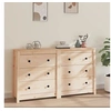 Image de Buffet 140x35x80 cm Bois massif de pin