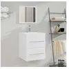 Image de Meuble lavabo avec bassin intégré Blanc Bois d'ingénierie