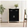 Image de Buffet Noir 62x38x75 cm Bois d ingénierie