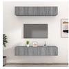 Image de Meubles TV 4 pcs sonoma gris 80x30x30 cm bois d ingénierie