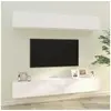 Image de Meubles TV muraux 4 pcs blanc 100x30x30 cm