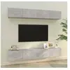 Image de Meubles TV muraux 4 pcs Gris béton 100x30x30 cm3114193