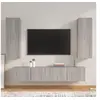 Image de Ensemble de meubles TV 4 pcs Sonoma gris Bois d'ingénierie3114204