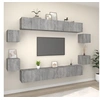 Image de Ensemble de meubles TV 8 pcs Sonoma gris Bois d'ingénierie3114228