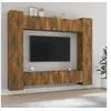 Image de 8-delige Tv-meubelset bewerkt hout gerookt eikenkleurig3114235