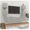 Image de Ensemble de meubles TV 6 pcs Gris béton Bois d'ingénierie3114257