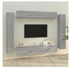 Image de Ensemble de meubles TV 8 pcs Sonoma gris Bois d ingénierie
