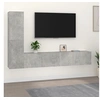 Image de Ensemble de Meubles TV 4 pcs Centres de Divertissement Armoires Multimédia Meubles de Salle de Séjour Intérieur Gris Béton Bois d'Ingénierie