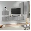 Image de Ensemble de meubles TV 4 pcs Sonoma gris Bois d'ingénierie3114332