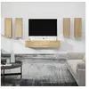 Image de 6-delige Tv-meubelset bewerkt hout sonoma eikenkleurig3114344
