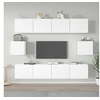 Image de Ensemble de meubles TV 6 pcs Blanc Bois d ingénierie