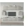 Image de Ensemble de meubles TV 6 pcs Gris béton Bois d ingénierie