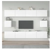 Image de Ensemble de meubles TV 6 pcs Blanc Bois d ingénierie