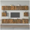 Image de 6-delige Tv-meubelset bewerkt hout gerookt eikenkleurig3114371