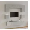 Image de Ensemble de meubles TV 8 pcs Gris béton Bois d'ingénierie3114409